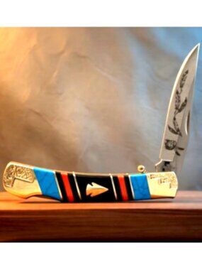 Frost Cutlery Silverhorse Stoneworks Knife (FSHS536AH5) with Sheath